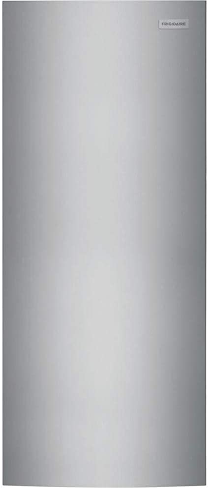 Frigidaire FFFU16F2VV 28" Upright Freezer with 15.5 cu. ft. Capacity Power Outage Assurance EvenTemp Cooling System and Door Ajar Alarm in Stainless Steel