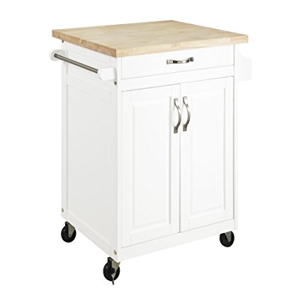 Dorel Living Kitchen Island, White