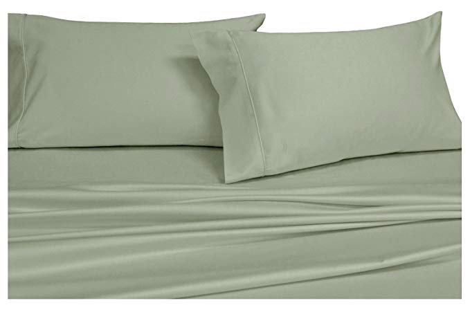Royal Hotel Collection Ultra-Soft Sheets, Silky Soft 100% Microfiber Bed Sheets set, Deep Pocket, Wrinkle and Fade resistant, Hypoallergenic (Twin Green)