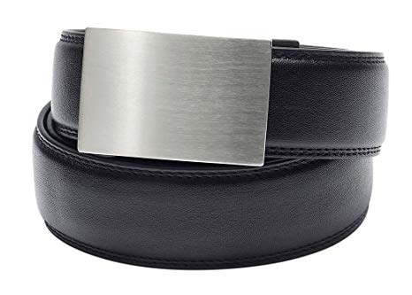 KORE Men’s Track Belt | “Eureka” Stainless Steel Buckle & Full-Grain Leather Belt
