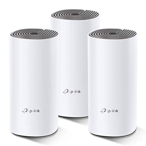 TP-Link Deco E4 Whole Home WiFi Mesh System Seamless and Speedy(AC1200) for Large Home, Work with Amazon Echo/Alexa and IFTTT, Router and WiFi Booster Replacement, Parent Control, Pack of 3