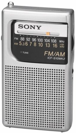 Sony ICF-S10MK2 Pocket AMFM Radio Silver