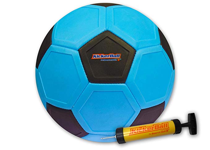Kickerball - Curve and Swerve Soccer Ball/Football Toy - Kick Like The Pros, Great Gift for Boys and Girls - Perfect for Outdoor & Indoor Match or Game, Bring The World Cup to Your Backyard