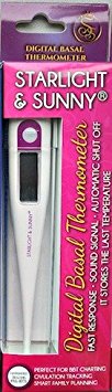 Starlight and Sunny Basal Thermometer Waterproof, 1/100th° Highly Sensitive, Perfect Companion for Ovulation, Fertility Calculator for Body Temperature to Become a Pregnant Woman