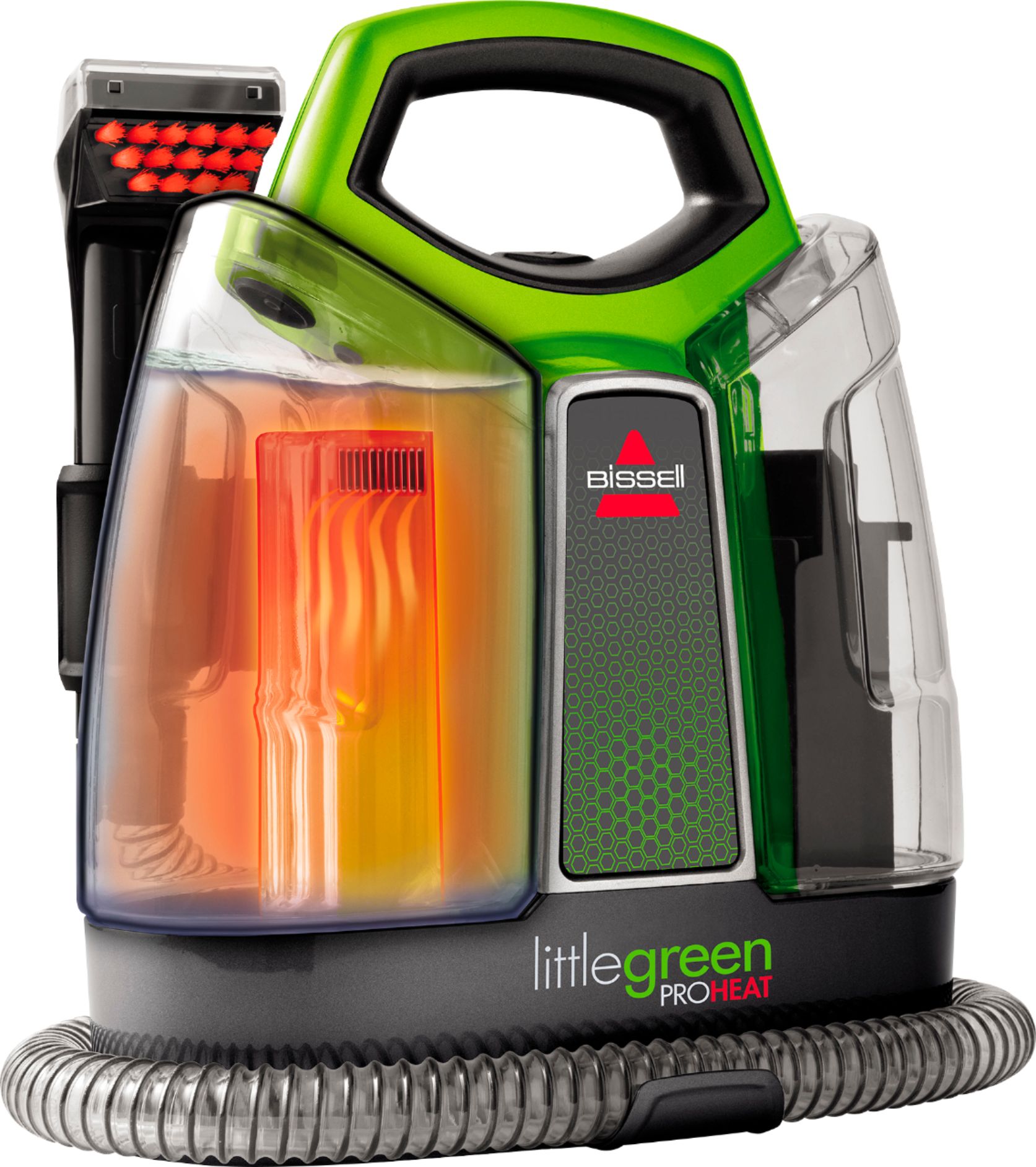 BISSELL - Little Green ProHeat Handheld Deep Cleaner - Titanium With Chacha Lime Accents