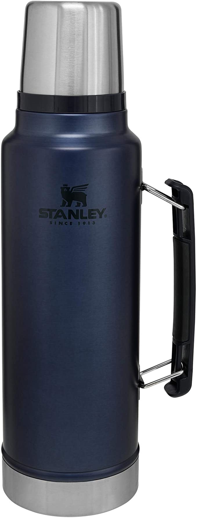 Stanley Classic Vacuum Insulated Wide Mouth Bottle, 1.5 qt - BPA-Free 18/8 Stainless Steel Thermos for Cold & Hot Beverages – Keeps Liquid Hot or Cold for Up to 24 Hours