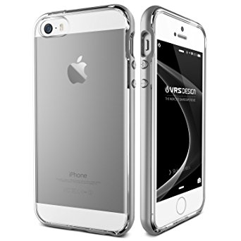 iPhone SE Case, VRS Design [Crystal Bumper Series] Clear Slim Fit with Military Grade Drop Protection for Apple iPhone SE 2016 - Light Silver