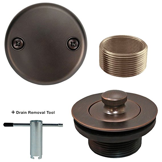 Oil Rubbed Bronze Conversion Bathtub Tub Drain Assembly Kit   Free Removal Tool