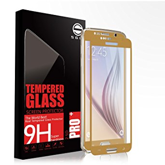 Samsung S7 Glass Screen Protector SGIN, [2Pack Gold]Highest Quality Premium Tempered Glass Anti-Scratch, Clear High Definition (HD) Screen Film for Samsung Galaxy S7(Full Screen Coverage)