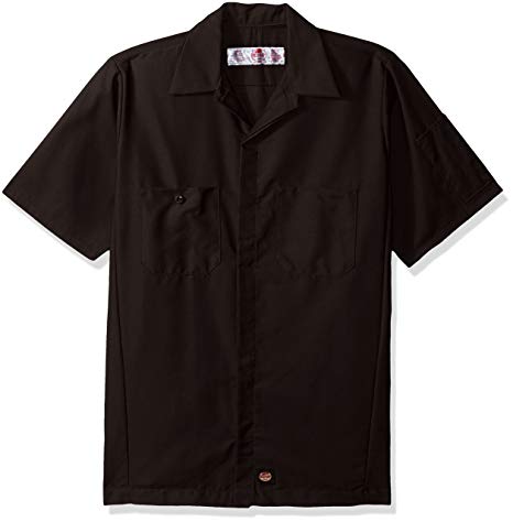 Red Kap Men's Ripstop Crew Shirt, Short Sleeve