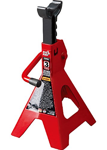 Torin Big Red Steel Jack Stand: 3 Ton Capacity, Single Jack