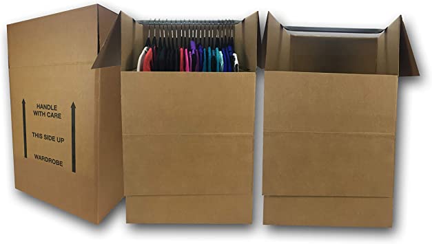 uBoxes Moving Boxes Bundles Wardrobe Moving Boxes 24x24x40 - Pack of 3