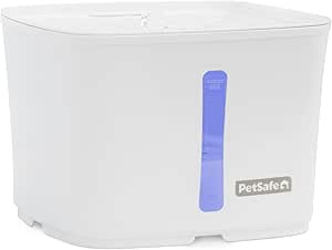 PetSafe Viva Pet Water Fountain for Cats and Small Dogs – 1.8L/64 oz, Indoor Cat Water Fountain with Whisper Quiet Pump, Dishwasher Safe, Easy to Clean, Water Filters Included