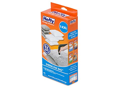 Hefty Vacuum Seal SHRINK-PAK BAG, 48" X 35", 1 XXL Bag