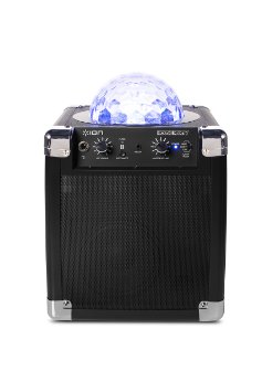 ION House Party Portable Sound System with Built-In Light Show (Black)