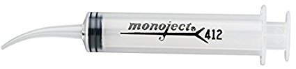 Monoject 3072331PK12 Curved Tip Syringe, 0.5" Height, 0.5" Wide, 4" Length, 12 cu. in. (Pack of 12)