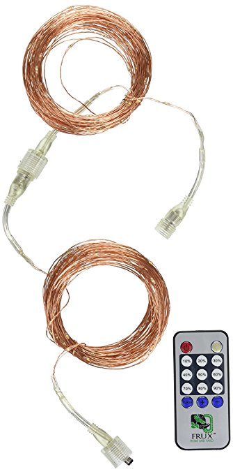 Fairy LED String Lights - 2 Sets 78ft Total Lighting Length, Copper Wire Amber Twinkle Starry Lights - Create a Starry Glowing Ceiling or Lantern, From Bedrooms to Outdoor Parties - Buy 2 Pack Save 5%