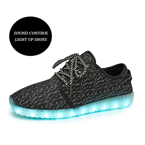 KaMiao Unisex Adult Sound Control Light Up Shoes USB Charging Flashing Sneakers