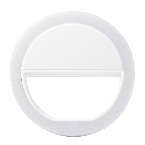 XCSOURCE White Universal 36 LED Selfie Enhancing Dimmable Cellphone Camera Ring Flash Fill-in Light 3 Brightness Levels For Smartphones iPhone Samsung Galaxy DC694