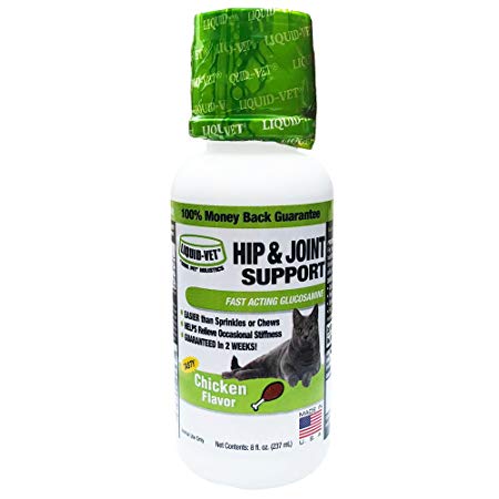 Liquid-Vet Feline Hip & Joint Support Formula, Chicken Flavor, 8 oz