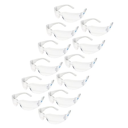 JORESTECH Eyewear - Safety Protective Glasses, UV 400, Pack of 12 (Clear)