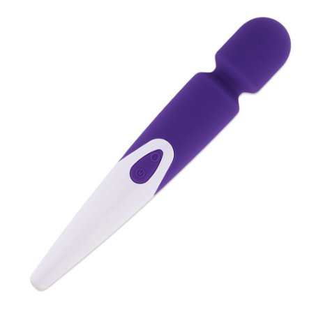 Vibration Massage Stick,Tracy's Dog Multi-Speed Rechargeable Personal Handheld Magic Wand Body Therapeutic Massager (Purple)