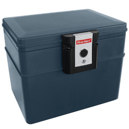First Alert 2037F Fire and Water File Chest 062 Cubic Foot Gray