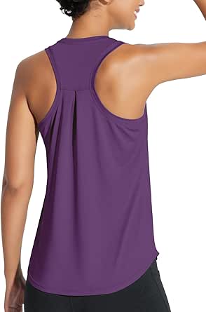 BALEAF Women's Workout Tank Top Racerback Tops Sleeveless Running Shirts Loose Fit Yoga Athletic Gym Sports