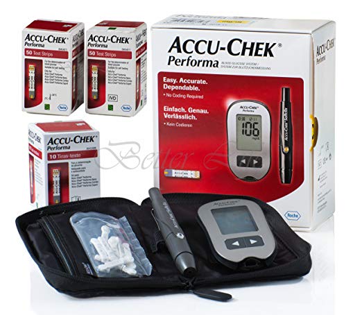Accu Chek Performa Glucometer Kit with 110 Test Strips