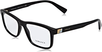 Versace Men's VE3253 Eyeglasses 55mm, Black, 55/17/145