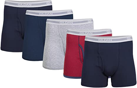 Gildan Men's Short Leg Boxer Briefs, Multipack