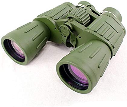 60X50 Perrini Green Army Binoculars with Bag