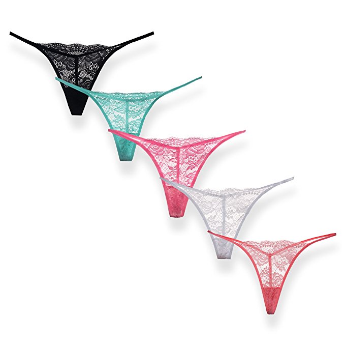 Sexy G-string Thong Panty Underwear Pack of 5