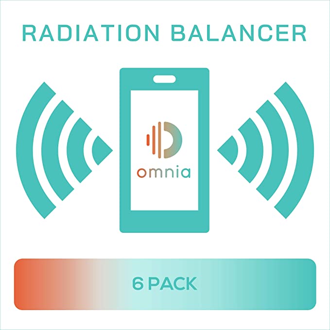 6X Omnia Radiation Balancer (ORB) Protects from EMF Radiation, incl. 5G, Instantly Reduces Electromagnetic Hypersensitivity (EHS) - Makes Smartphones and Other Devices Safe to use - 6 Pack