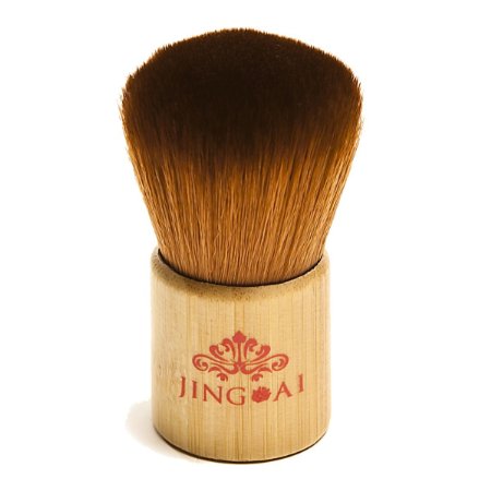 Kabuki Brush - Best Professional Foundation Brush By Jing Ai Flawlessly Buffs Color Onto Your Cheeks, Eyelids Or Anywhere You Want A Healthy Pop Of Color - Creates The Perfect Face Every Time (Single)