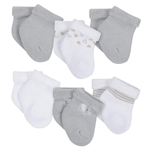 Gerber unisex-baby 6-pack Wiggle-proof Socks baby-unisex-hosiery