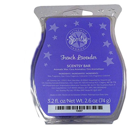 Scentsy French Lavender Wickless Candle Tart Warmer Wax, 3.2 fl oz