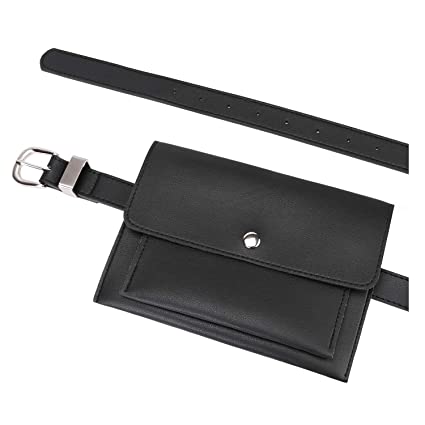 JASGOOD Womens Leather Belt Fanny Pack with Removable Belt Tassel Waist Pouch Fashion Belt Bags