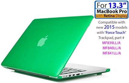 iPearl mCover Hard Shell Case for 13-inch Model A1425 / A1502 MacBook Pro (with 13.3-inch Retina Display) (Green)