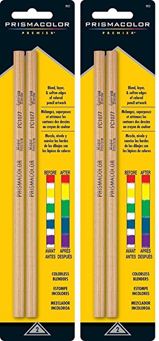 Prismacolor Premier Colorless Blender Pencils,2- PACKS of 2-Count