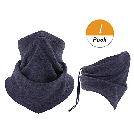 LongLong Neck Warmer Gaiter- Winter Thicken Soft Elastic Fleece Skiing Face Scarf Mask