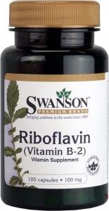 Swanson Riboflavin Vitamin B2 100mg, 100 Capsules