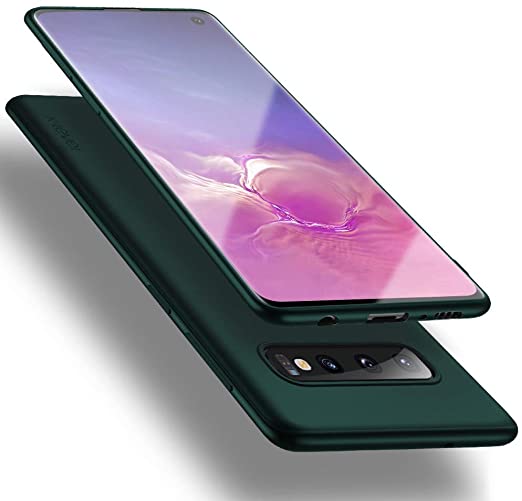 X-level Samsung Galaxy S10 Case Slim Fit Soft TPU Ultra Thin S10 Mobile Phone Cover Matte Finish Coating Grip Anti-Fingerprint Phone Case for Samsung Galaxy S10-Midnight Green
