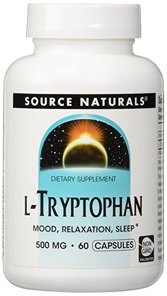 Source Naturals L-Tryptophan 500mg, 60 Capsules