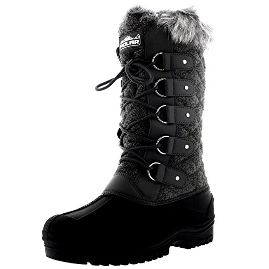 Womens Waterproof Tactical Mountain Walking Snow Knee Boots