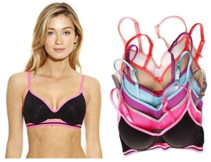 Just Intimates Bras for Women - Petite to Plus Size Full Figure (Pack of 6)