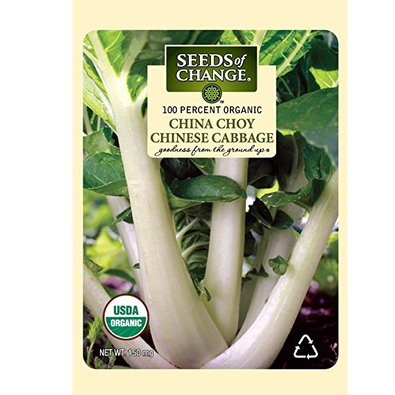 Seeds of Change 01505 Certified Organic Chinese Cabbage, China Choy