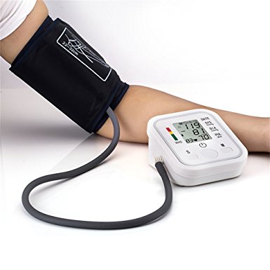 Preup Arm Blood Pressure Monitor with Cuff IHB and WHO Indicator 2 x 90 Groups of Reading Storage (white(2))