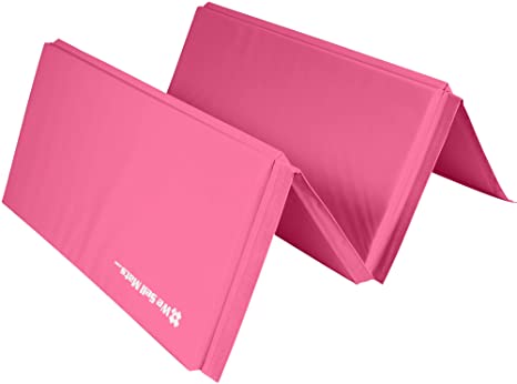 We Sell Mats 4 ft x 8 ft Gymnastics Mat, Folding Tumbling Mat, Portable with Hook & Loop Fasteners