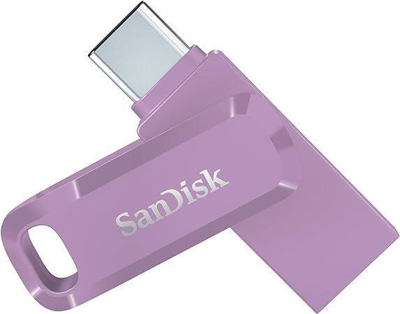 SanDisk 256GB Ultra Dual Drive Go USB Type-C Flash Drive - Up to 400MB/s, Lavender - SDDDC3-256G-G46L